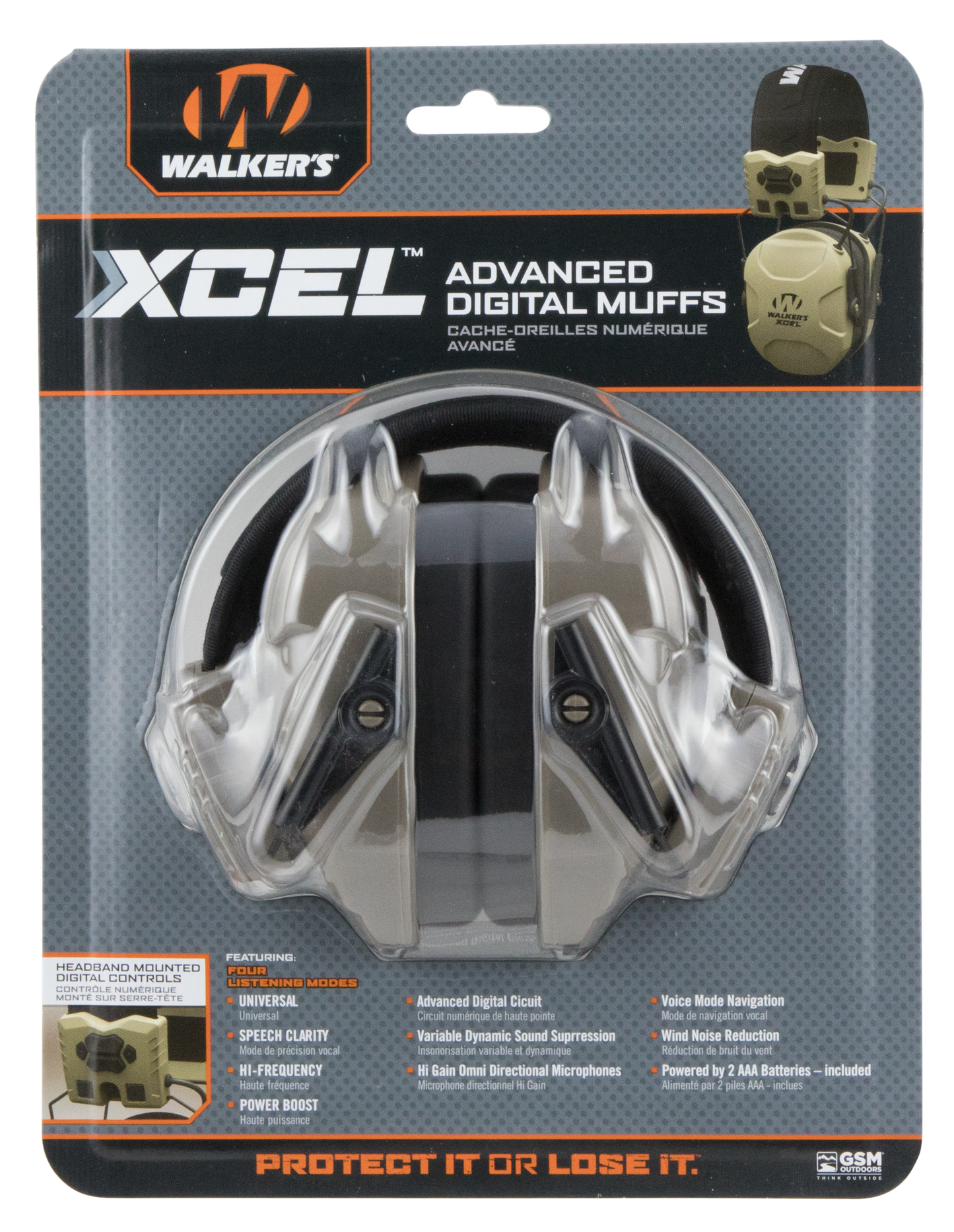 Walkers Game Ear Xcel, Wlkr Gwp-xsem       Xcel 100 Muff