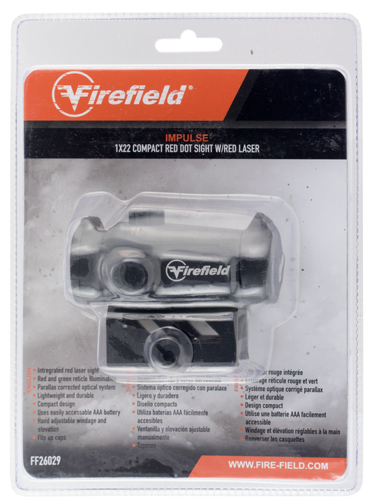 Firefield Impulse, Firefield Ff26029   Impulse 1x22 Red Dot Cmp W/lsr