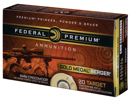 Federal Gold Medal, Fed Gm6crdbh1      6mmcrd  105 Berger        20/10