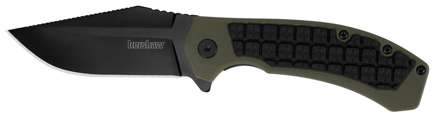Kershaw Faultline, Ker 8760        Faultline  Black Oxide/rubber Over