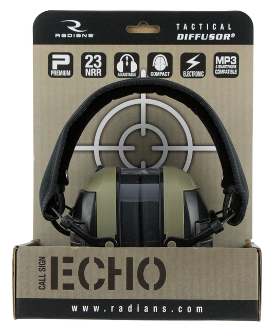 Radians Tactical Diffusor, Rad Cse10bx    Diffusor Elec Muff Nrr23