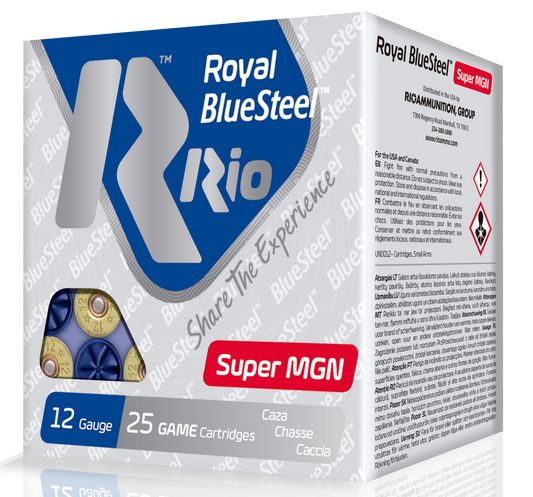 Rio Ammunition Royal Bluesteel, Rio Rbssm402   12 3.5      13/8oz Stl Mag    25/10