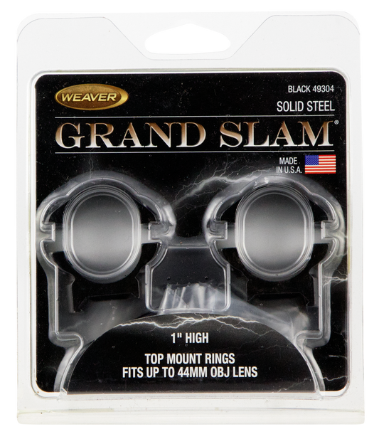 Weaver Mounts Grand Slam, Weav 49304 Grandslam Rings 1in Hi