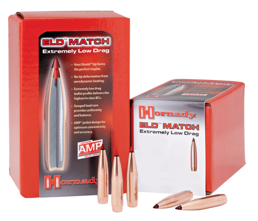Hornady Eld Match, Horn 26331  Bull 6.5mm 140 Eld-m            100/15