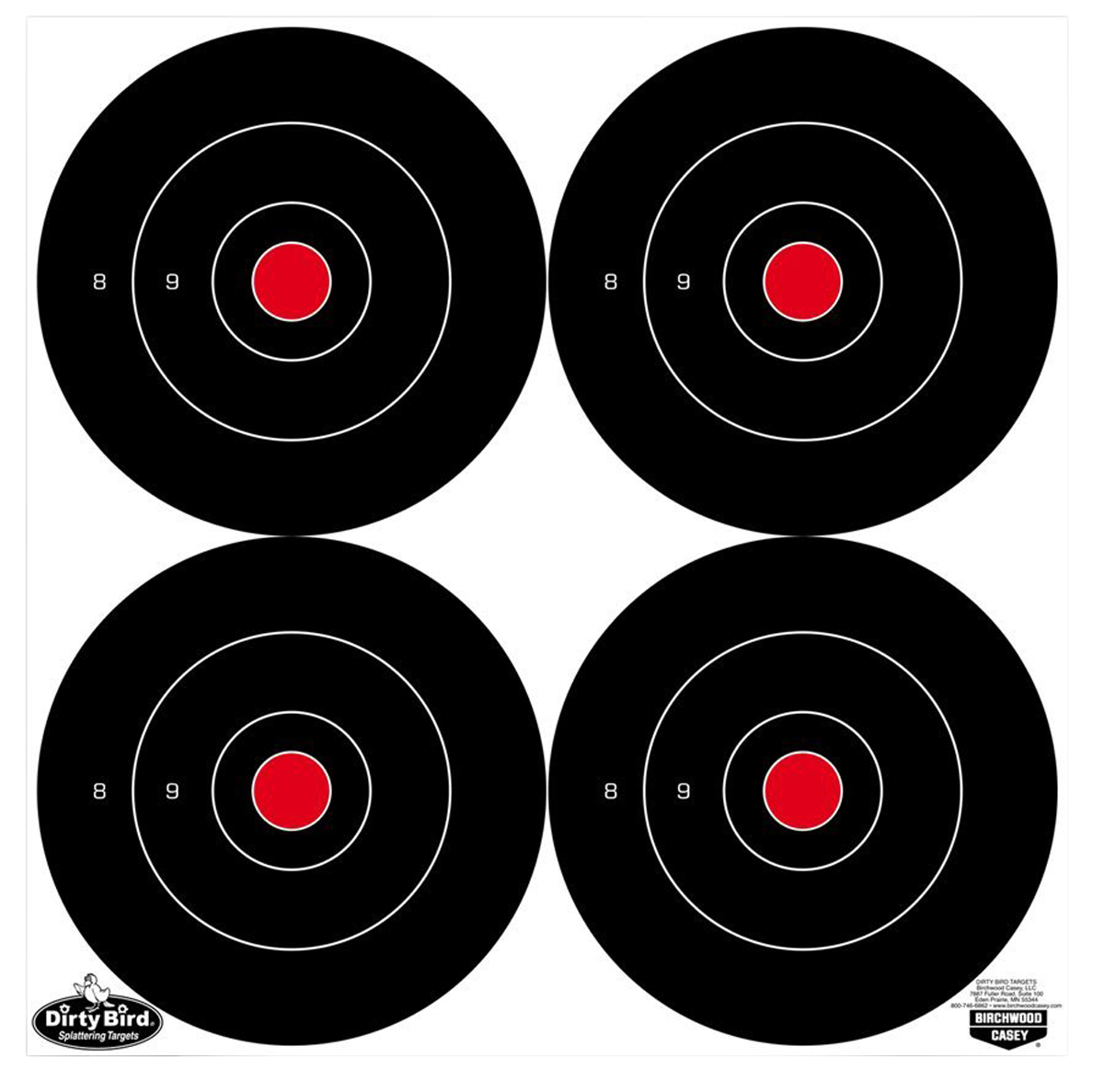Birchwood Casey Dirty Bird, Bir 35570 Dirtybird 6"   Bullseye            100pk
