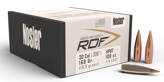 Nosler Rdf, Nos 53182 Rdf Match   30  168 Hpbt             100