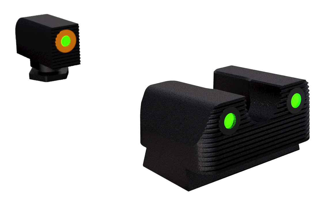 Rival Arms Tritium Night Sights, Rival Ra1a231g  Ra Trit Glock 17/19 Orn
