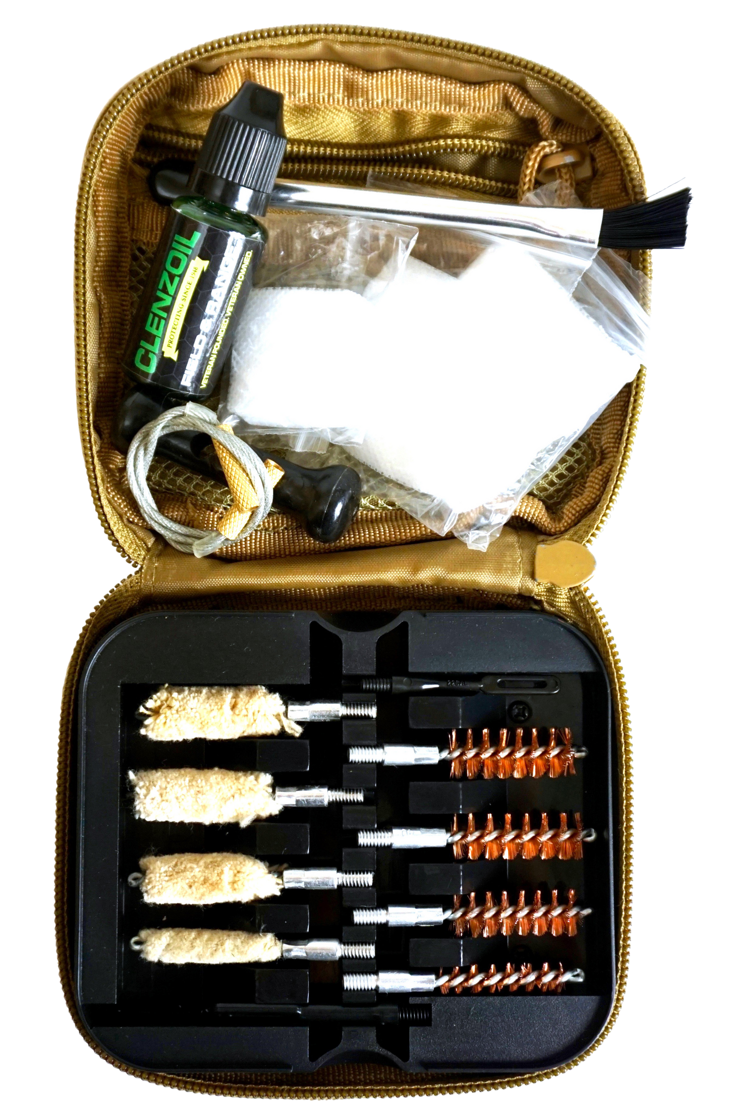 Clenzoil Multi-caliber, Clenzoil 2076 Multi Caliber Pistol Kit Tan