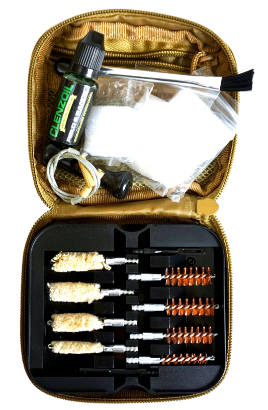 Clenzoil Multi-caliber, Clenzoil 2076 Multi Caliber Pistol Kit Tan