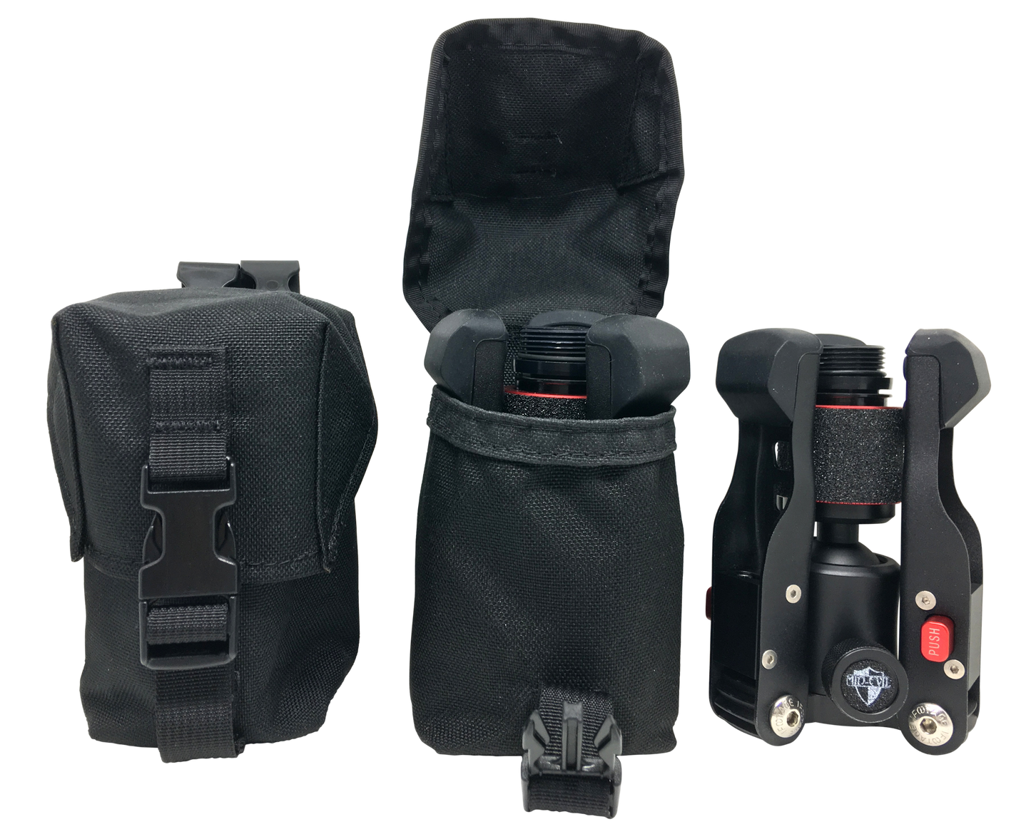 Mid-evil Industries Molle Pouch, Midevil Molleblack    Molle Pouch Black