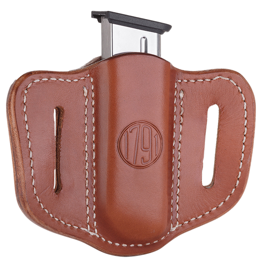 1791 Gunleather Mag1.1, 1791 Mag-1.1-cbr-a  Single Mag Single Stack  C.brn