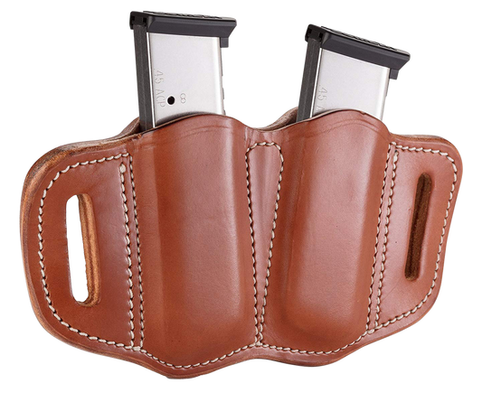 1791 Gunleather Mag2.1, 1791 Mag-2.1-cbr-a  Double Mag Single Stack  C.brn
