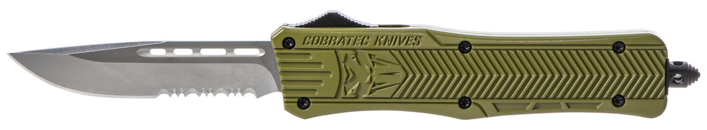 Cobra Tec Knives Llc Ctk-1, Cobra Modctk1mds     Med Ctk1 Serr Drop Odgreen