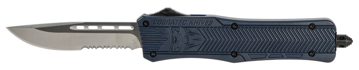 Cobra Tec Knives Llc Ctk-1, Cobra Mnyctk1mds     Med Ctk1 Nypd Serr Drop Blue