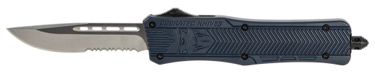 Cobra Tec Knives Llc Ctk-1, Cobra Mnyctk1mds     Med Ctk1 Nypd Serr Drop Blue
