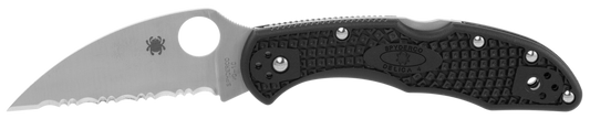 Spyderco Delica 4, Spy C11fswcbk  Delica Flt Grd Blk     Spy