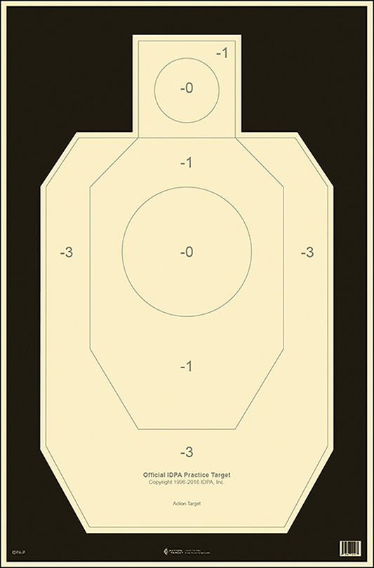 Action Target Inc Competition, Action Idpa-p-100 Paper Targets             100 Bx