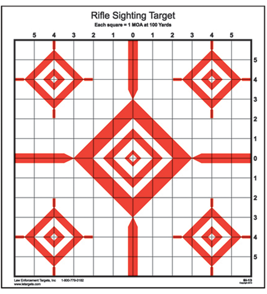 Action Target Inc Sighting, Action Si13100        Rifle Sighting Trgt   100 Bx