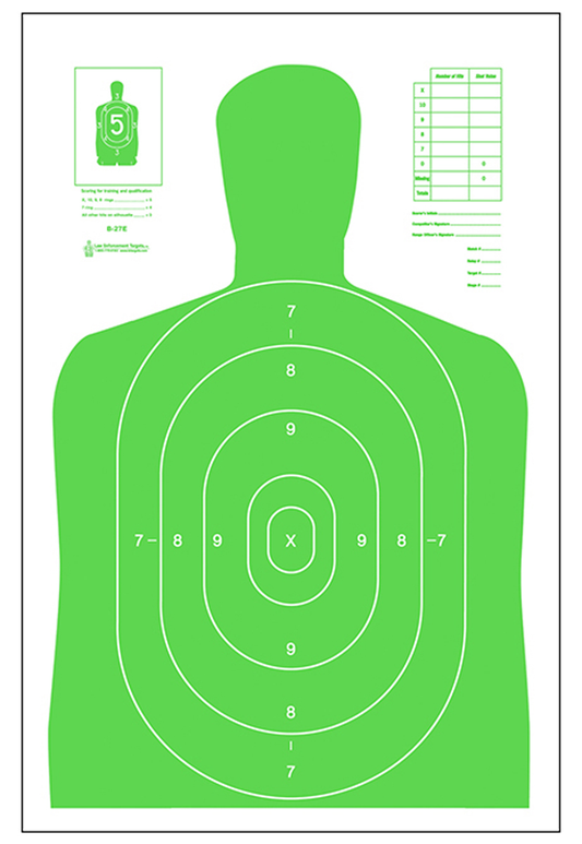 Action Target Inc Qualification, Action B27elgr100 Hivis Flrscnt Grn Trgt    100 Bx