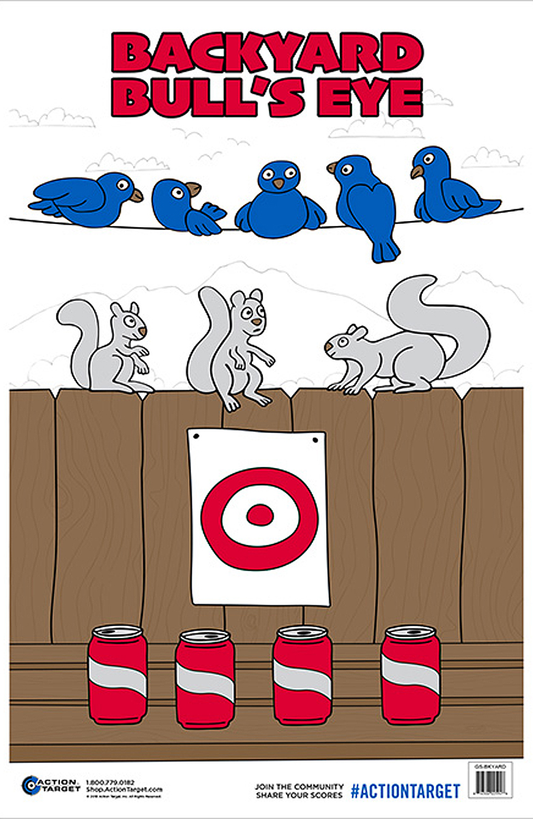 Action Target Inc Entertainment, Action Gsbkyard100      Backyard Bullseye   100 Bx