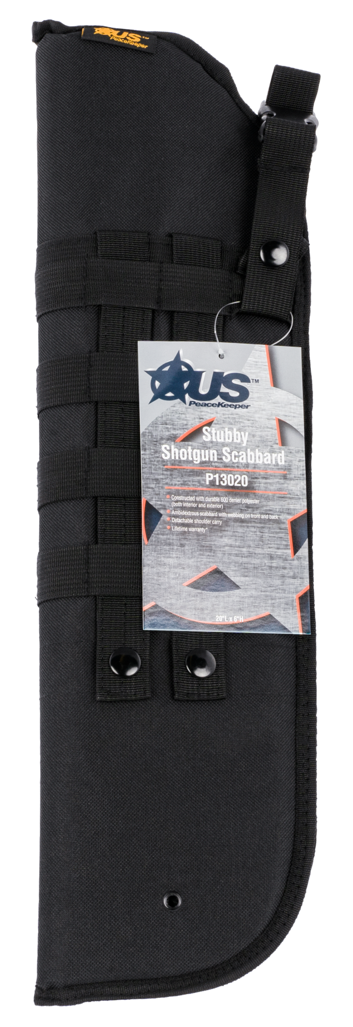 Us Peacekeeper Stubby, Usp P13020 Stubby Shotgun Scabbard 20x6 Black