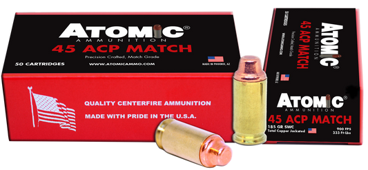 Atomic Match, Atomic 00448 45acp Match 185 Swc  Tcp        50/10