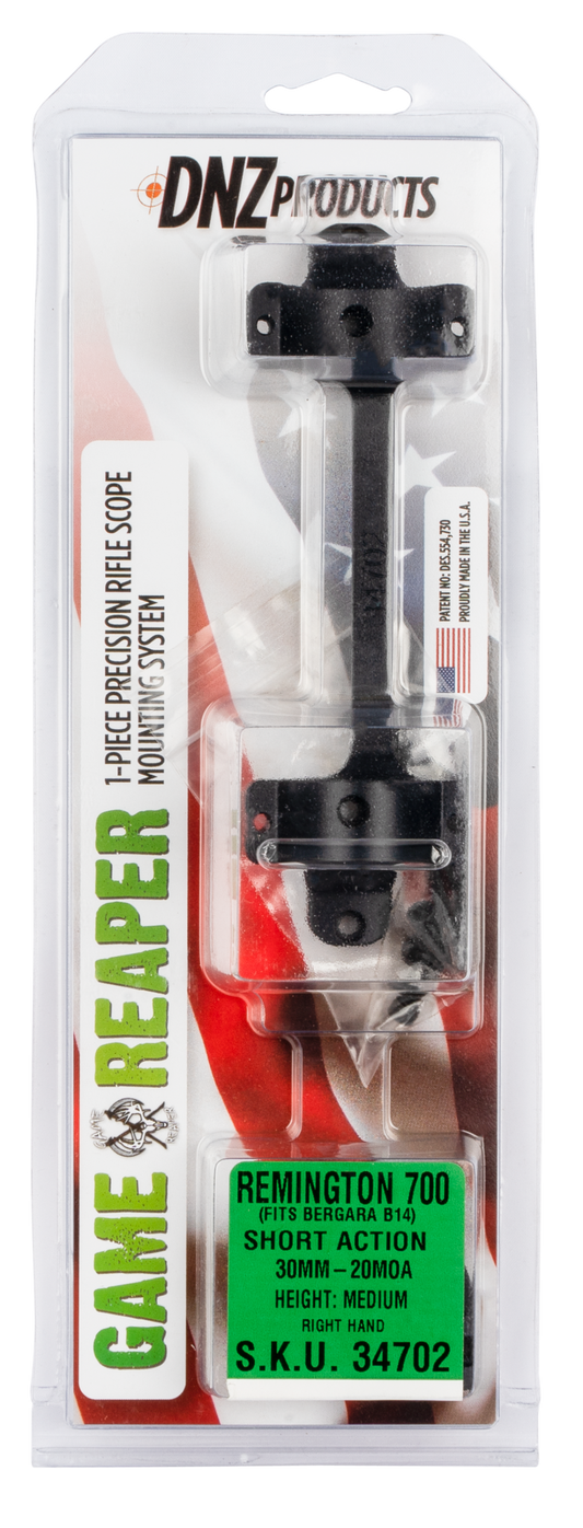 Dnz Game Reaper, Dnz 34702   Rem 700 20moa    Sa Low Mt        30mm