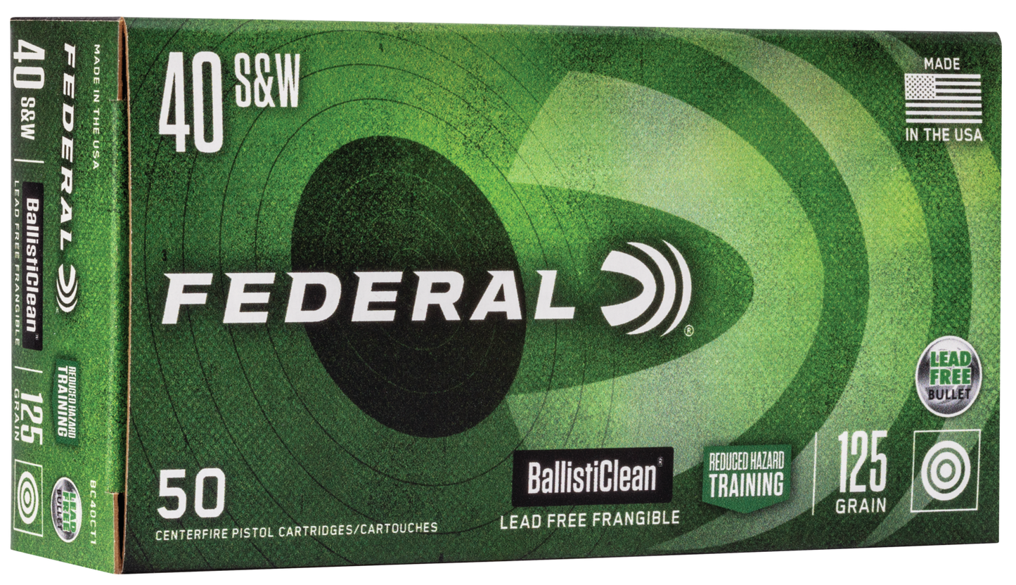 Federal Ballisticlean, Fed Bc40ct1      40        125 Rht Frang     50/20