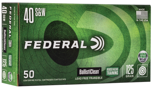 Federal Ballisticlean, Fed Bc40ct1      40        125 Rht Frang     50/20