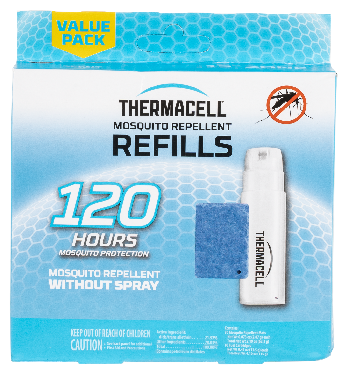 Thermacell Original Mosquito, Ther R10    Mosquito Repellent Refill       120hrs