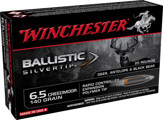 Winchester Ammo Ballistic Silvertip, Win Sbst65cm      6.5crd 140bst              20/10