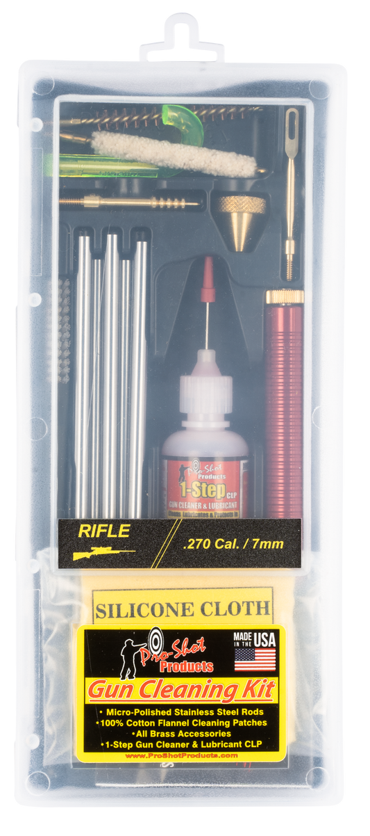 Pro-shot Classic Box Kit, Proshot R270/7kit     270cal Rifle  Cln Kit
