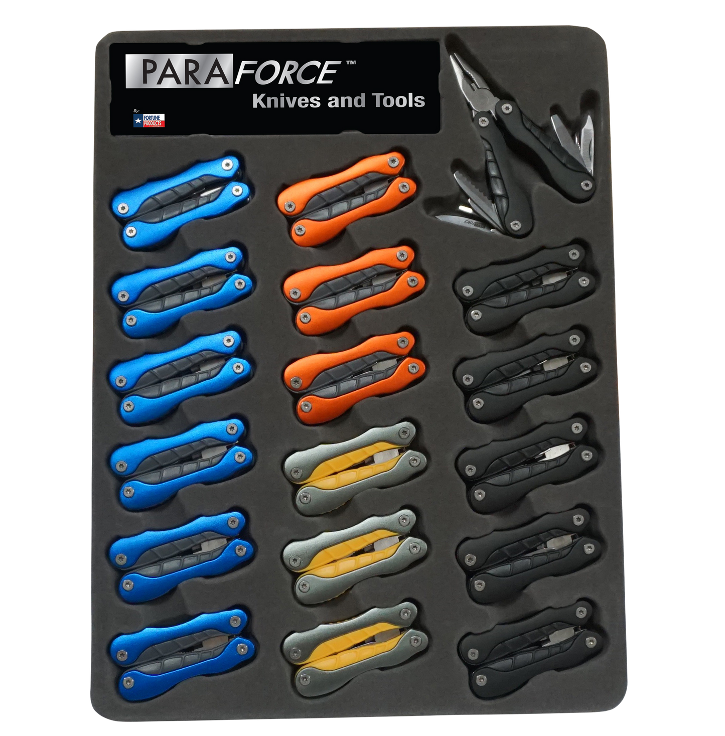Accusharp Paraforce, Fpi 800mts  Paraforce Multi Tool 18 Pc Display