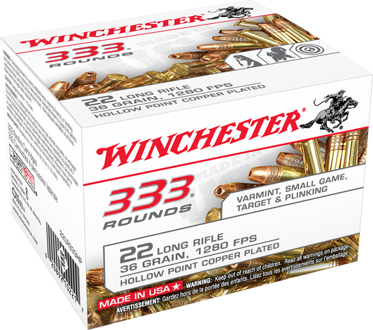 Winchester Ammo Usa, Win 22lr333hp   22lr 36 Cphp                333/10