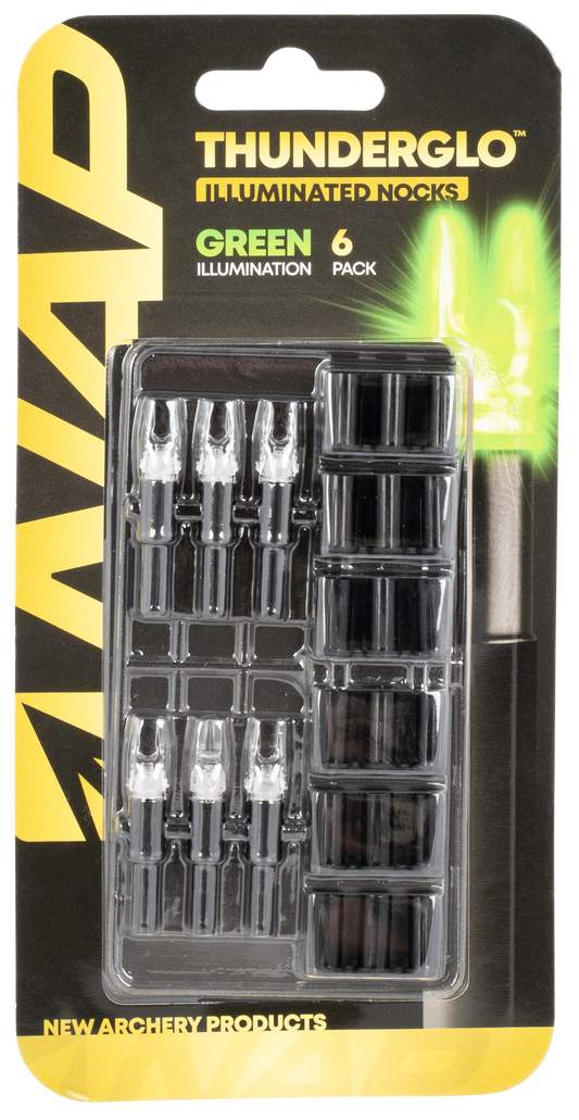 Nap Thunderglo, Nap Illn-gr-6pk  Illuminated Nock Green 6pk