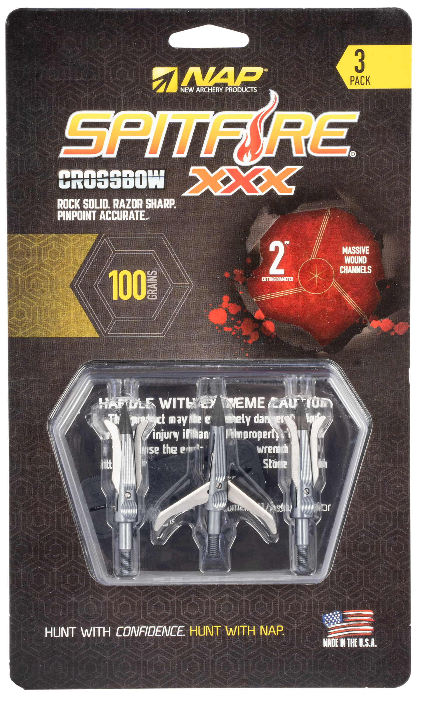 Nap Spitfire Xxx, Nap 60-146        Spitfire Xxx 100 X-bow 3pk