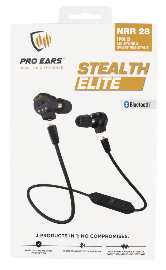Pro Ears Stealth Elite, Proears Peebblke Stealth Bluetooh Elite