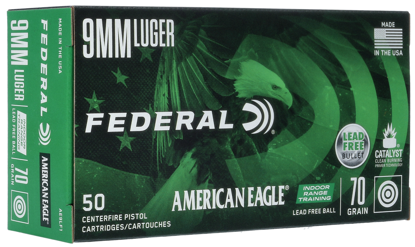 Federal American Eagle, Fed Ae9lf1       9mm        70 Ldfr Rng      50/10