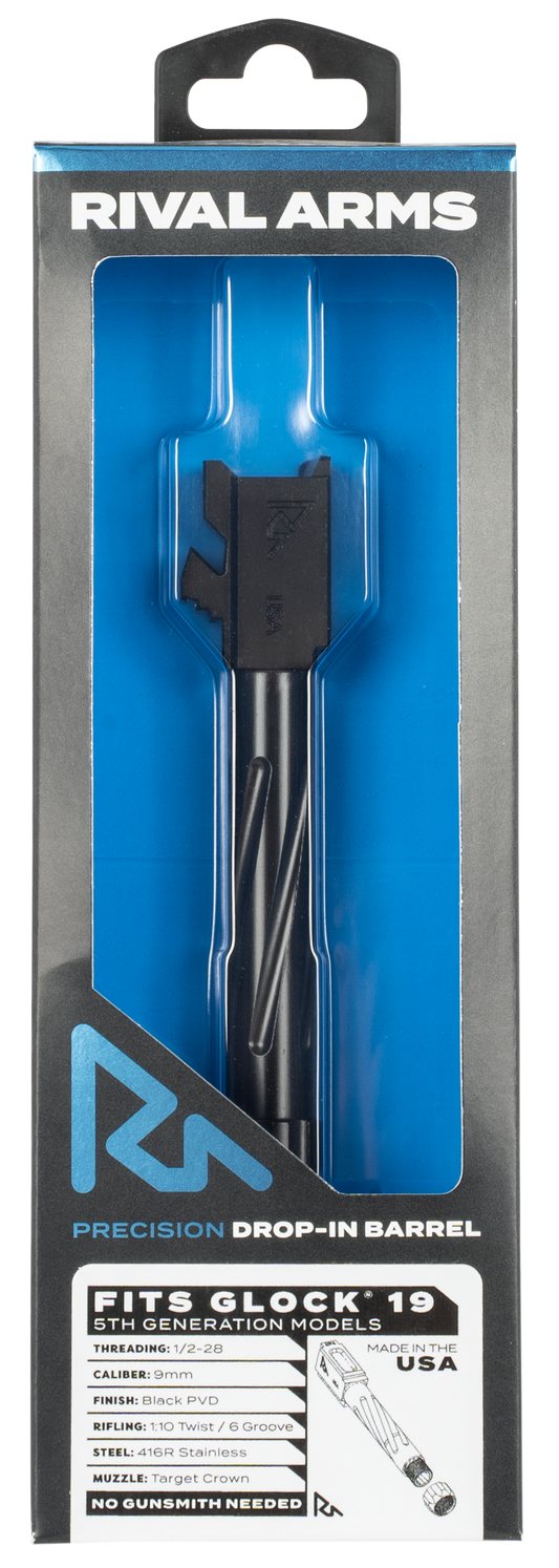 Rival Arms Precision, Rival Ra20g204a Brl Glock19 Gen5 V1 Thrd Blk