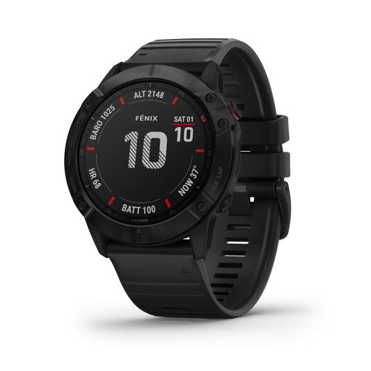 Garmin Fenix 6x, Gar 010-02157-00 Fenix 6x Sapphire Blk/blk