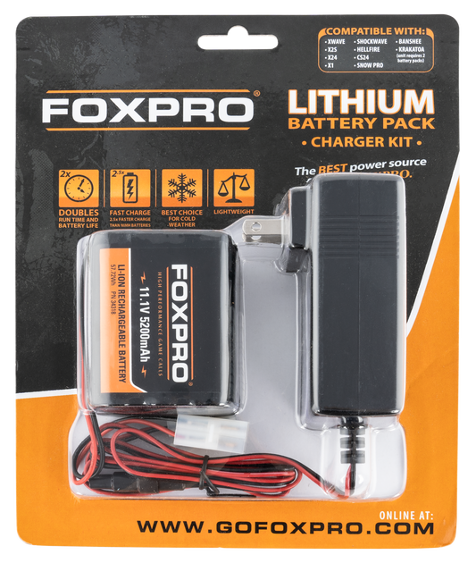 Foxpro Lithium Battery Pack, Foxpro Lith-chg        Lithium 10 Cell Fast Ch