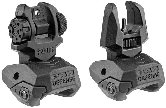 Fab Defense (usiq) Front-rear Flip Up Sights, Fab*fx-frbs    Frt-rear Folding Back-up Sights