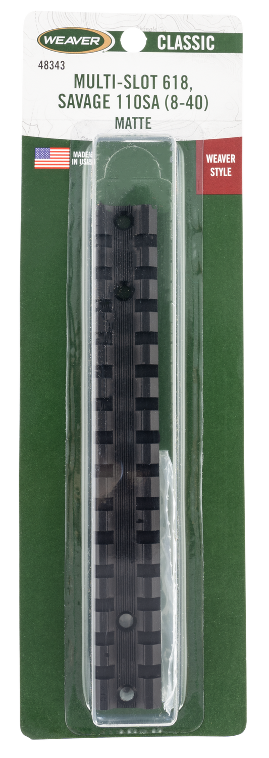 Weaver Mounts Multi-slot, Weav 48343 Multi Slot Bse Sav 110 Sav 8-40 Blk