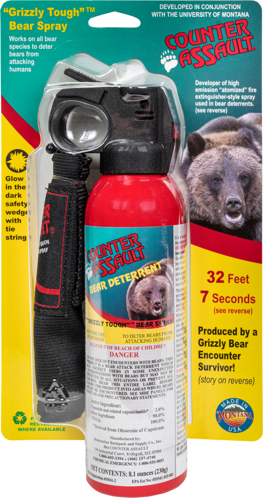 Counter Assault Bear Spray, Amk 15067025 Counter Assault Bear Spray 8.1 W/hols