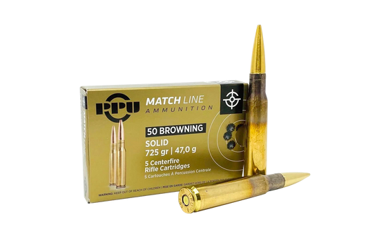 Ppu Match, Ppu Ppm50       50bmg Match 725 Fmj           5/20