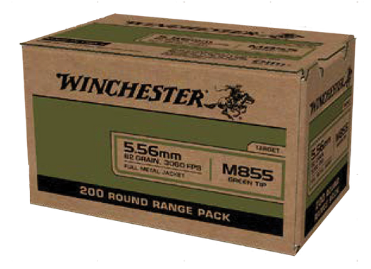 Winchester Ammo Usa, Win Wm855200   5.56 M855  62 Fmj Lc          200/4