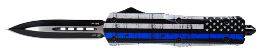 Templar Knife Back The Blue, Temp Lbtb131 Large Back The Blue Dagger Black