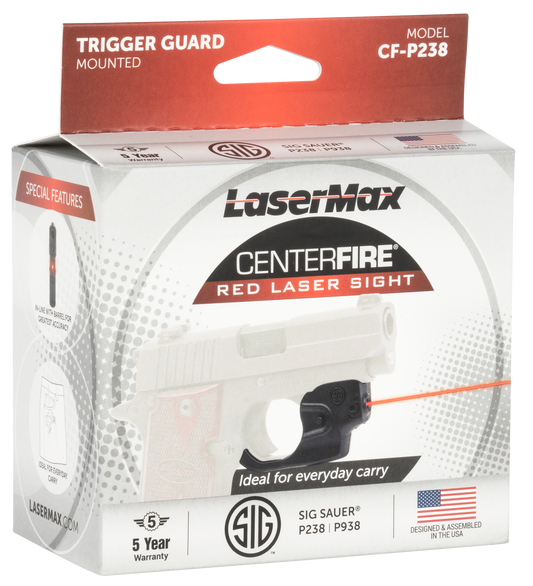 Lasermax Centerfire, Lasm Cf-p238      Las Sig P238 P938 Red