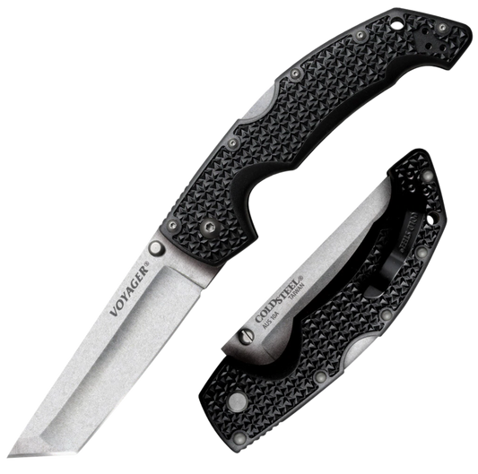 Cold Steel Voyager, Cold Cs-29at     Voyager Lg Tanto Point Plain