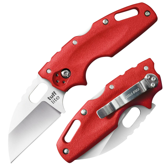 Cold Steel Tuff Lite, Cold Cs-20ltr    Tuff Lite Plain Edge  Red